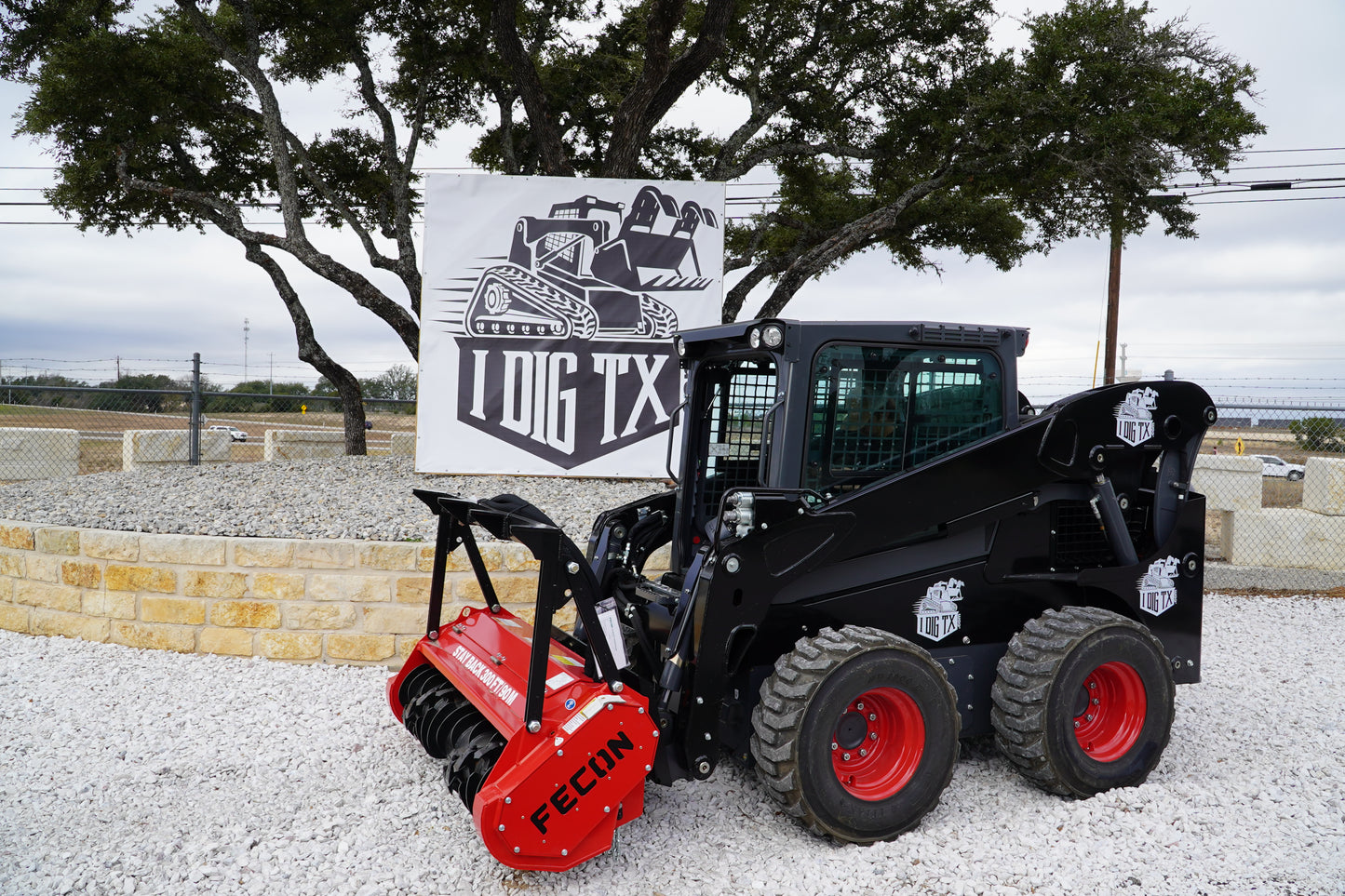 Fecon BullHog Standard Flow Mulcher Skid Steer Attachment