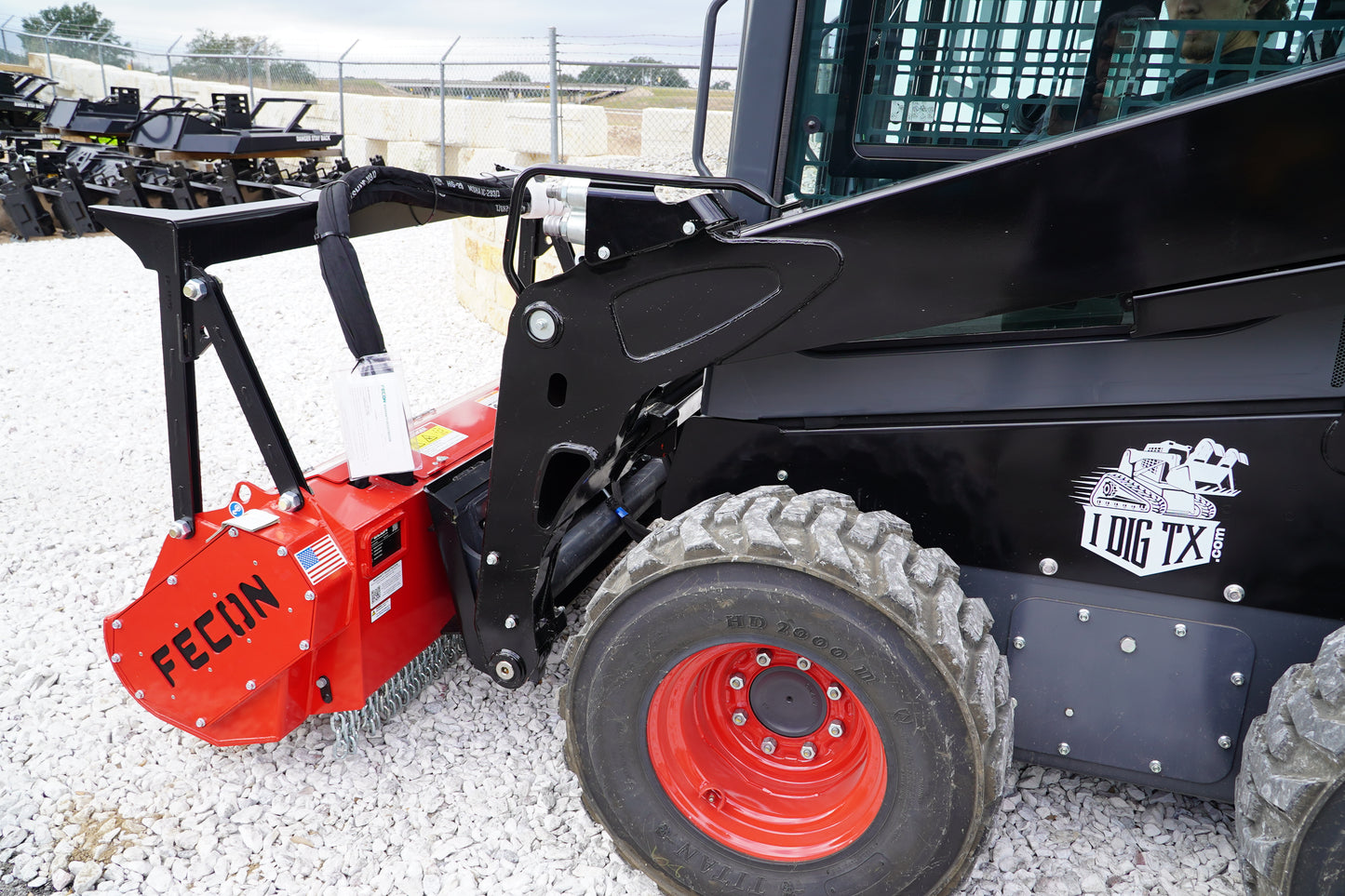 Fecon BullHog Standard Flow Mulcher Skid Steer Attachment