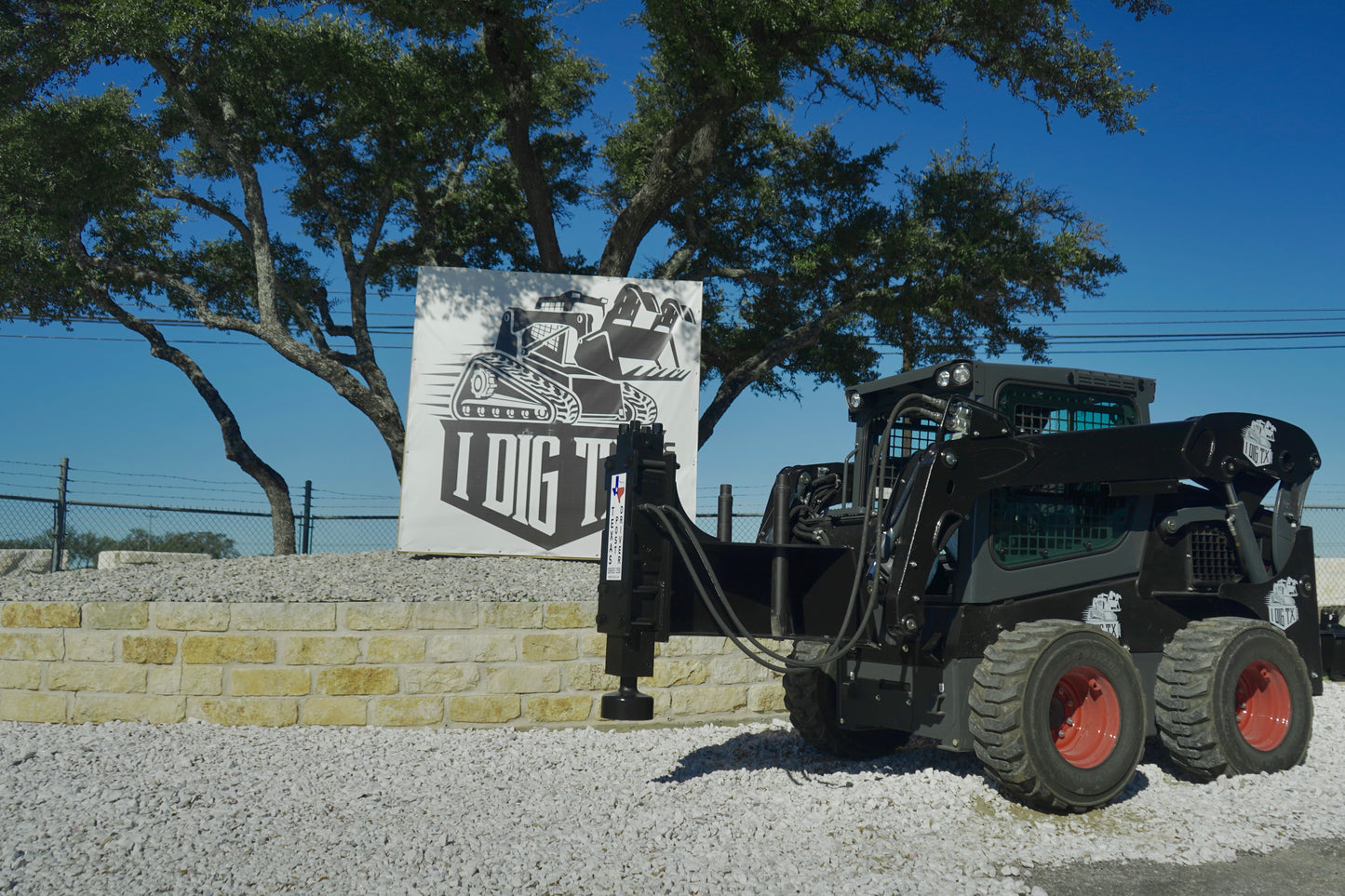 TPD1250 "Premium" Texas Post Driver Skid Steer Attachment