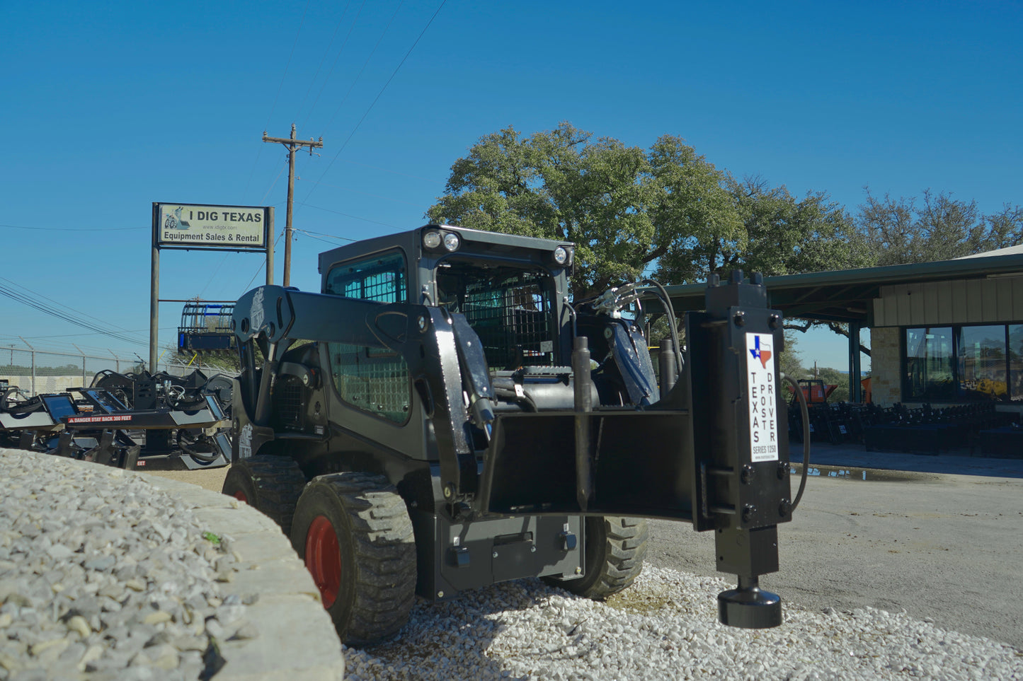 TPD1250 "Premium" Texas Post Driver Skid Steer Attachment