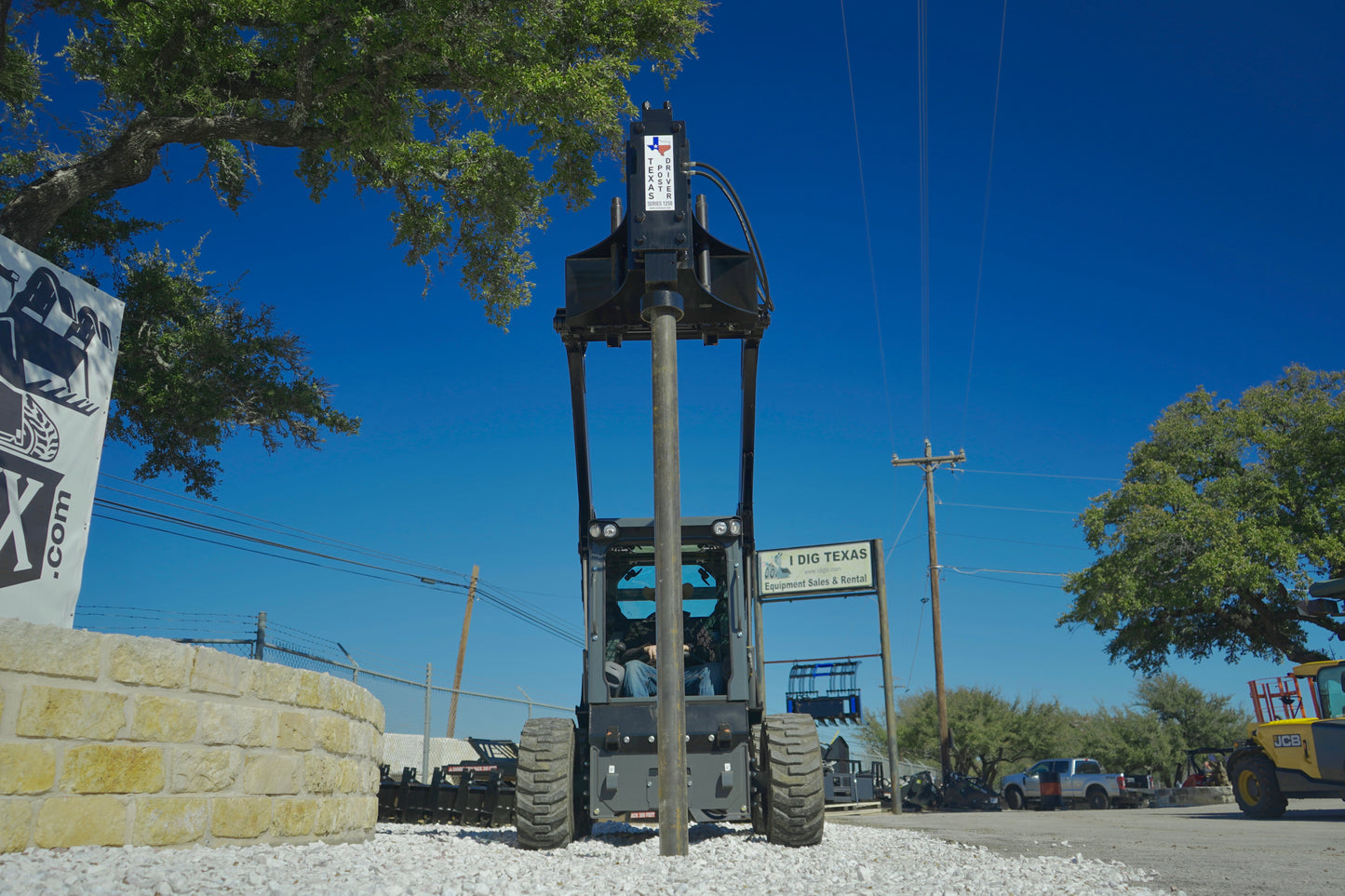 TPD1250 "Premium" Texas Post Driver Skid Steer Attachment