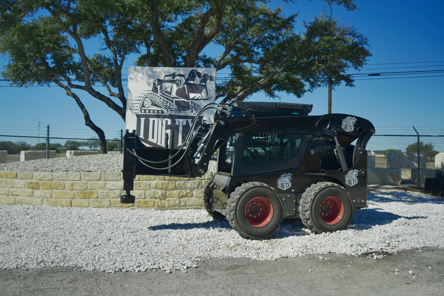 TPD750 "Premium" Texas Post Driver Skid Steer Attachment