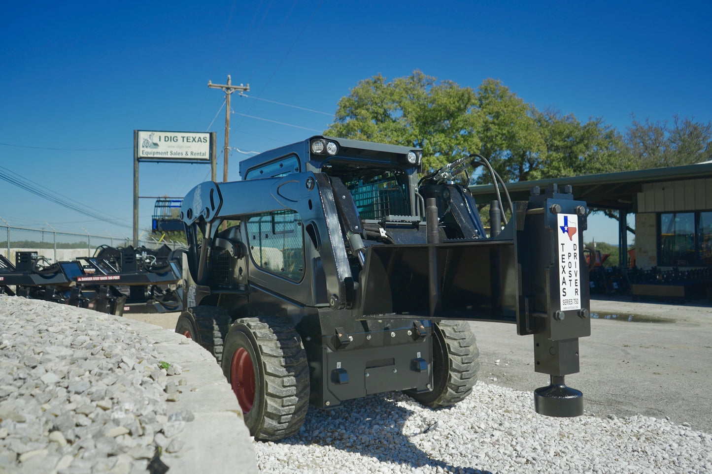 TPD750 "Premium" Texas Post Driver Skid Steer Attachment