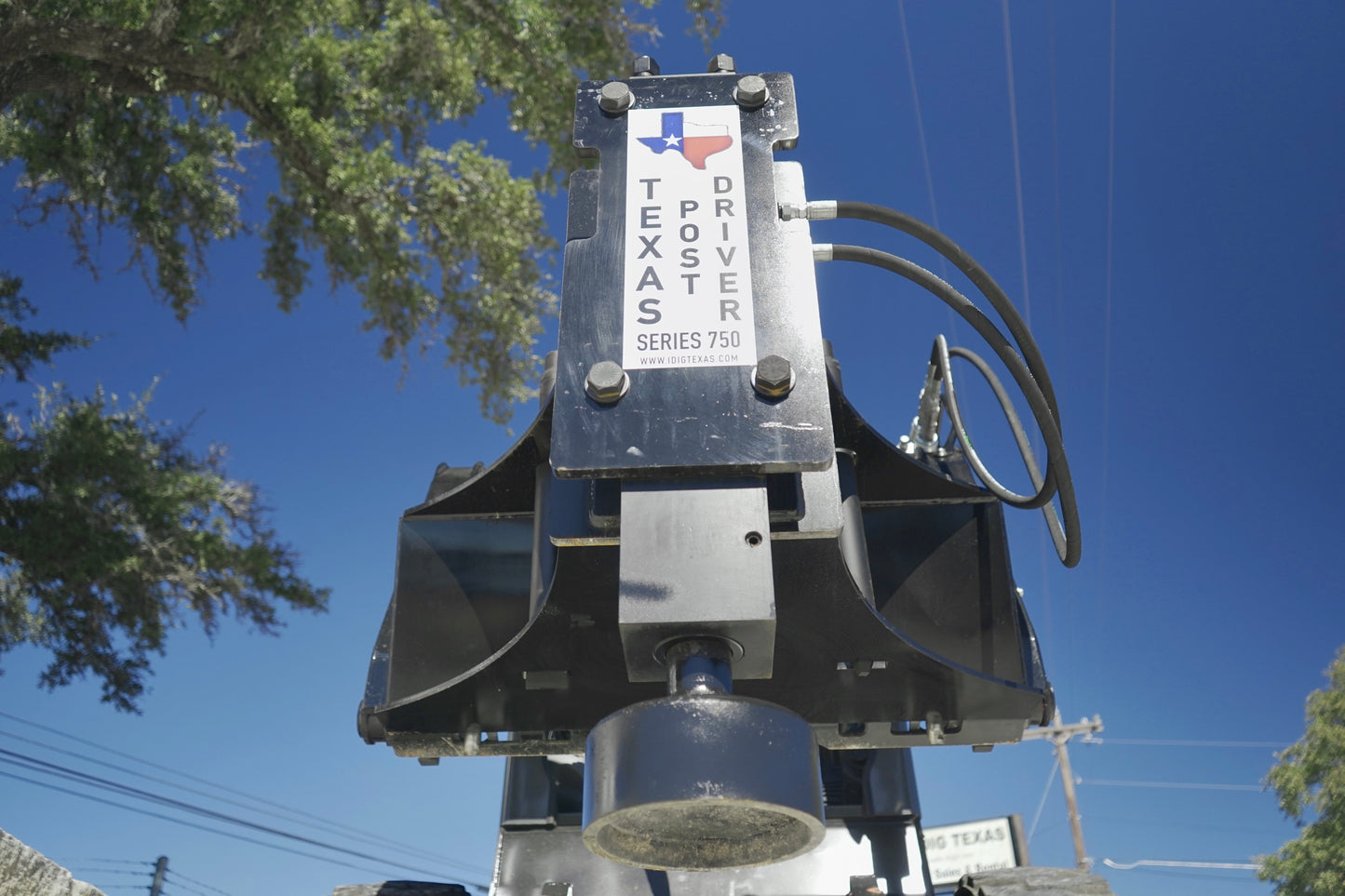 TPD750 "Premium" Texas Post Driver Skid Steer Attachment