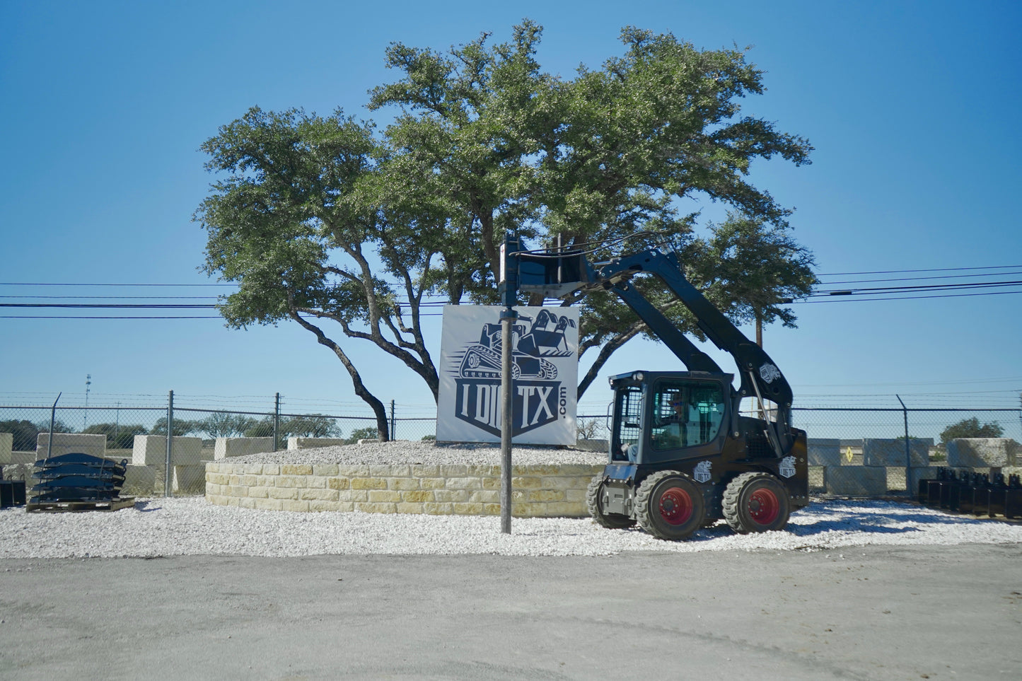 TPD750 "Premium" Texas Post Driver Skid Steer Attachment