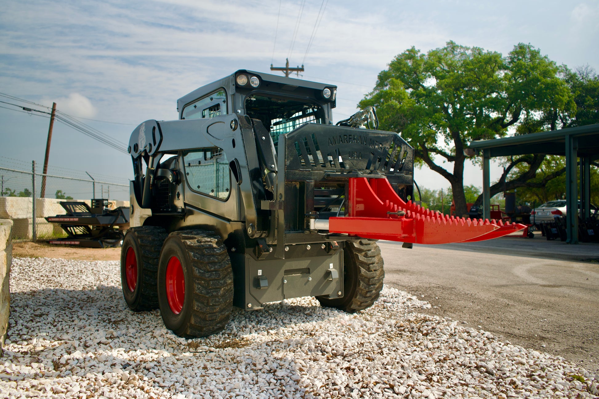 AMFG Barracuda Tree Grubber Grapple Skid Steer Attachment