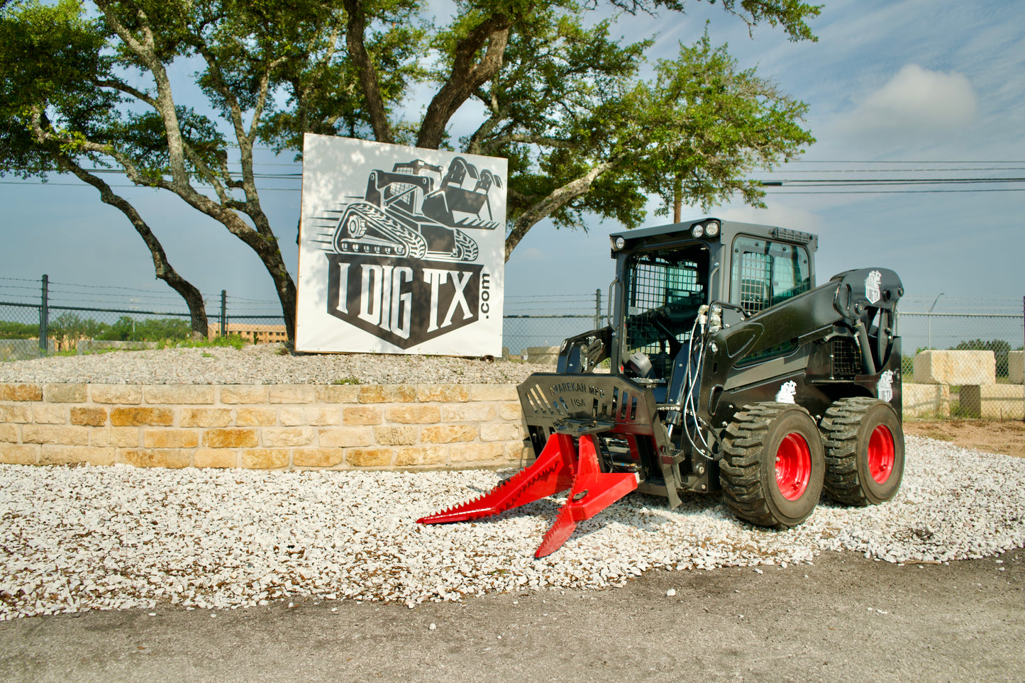 AMFG Barracuda Tree Grubber Grapple Skid Steer Attachment