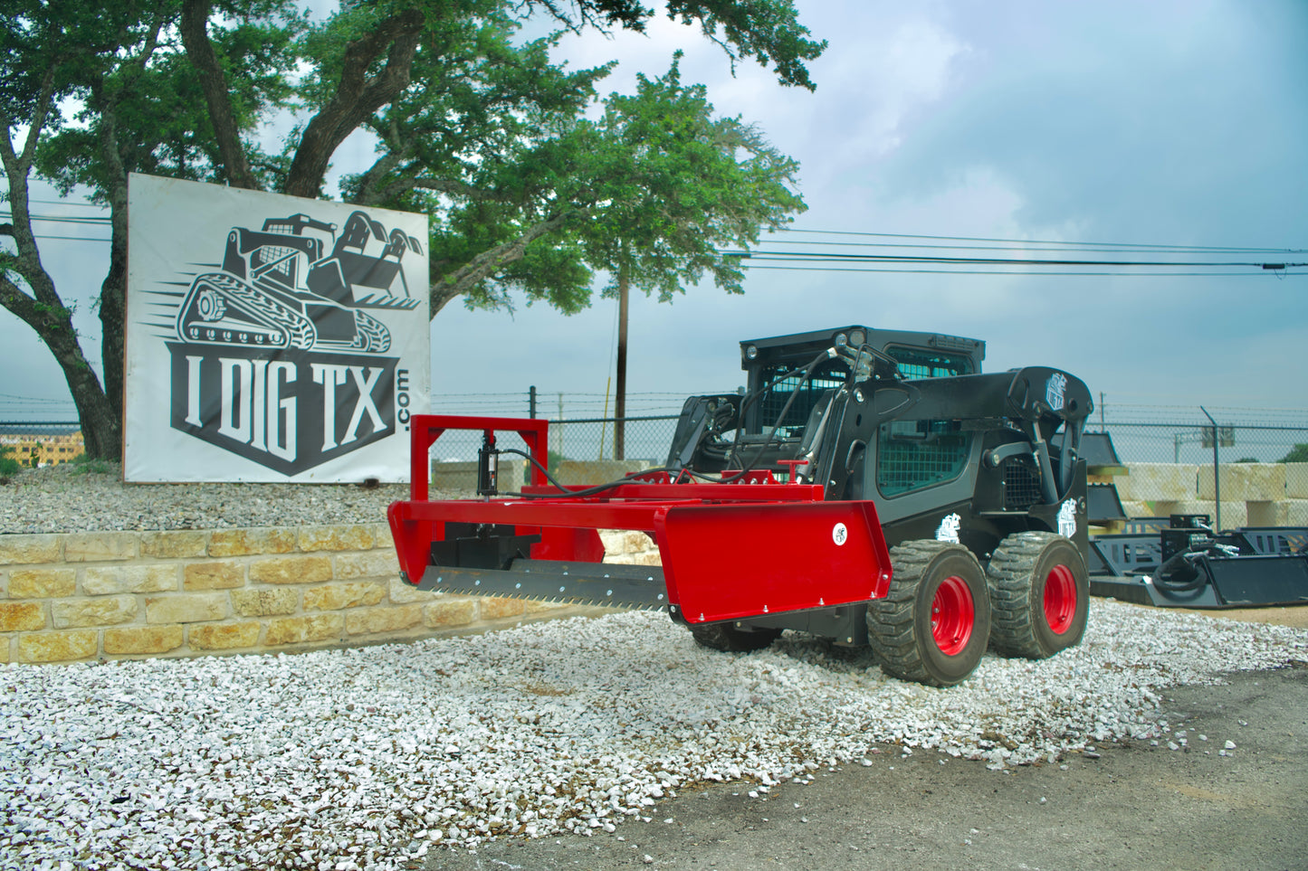 "The Pusher" Hydraulic Road Grader Skid Steer Attachment