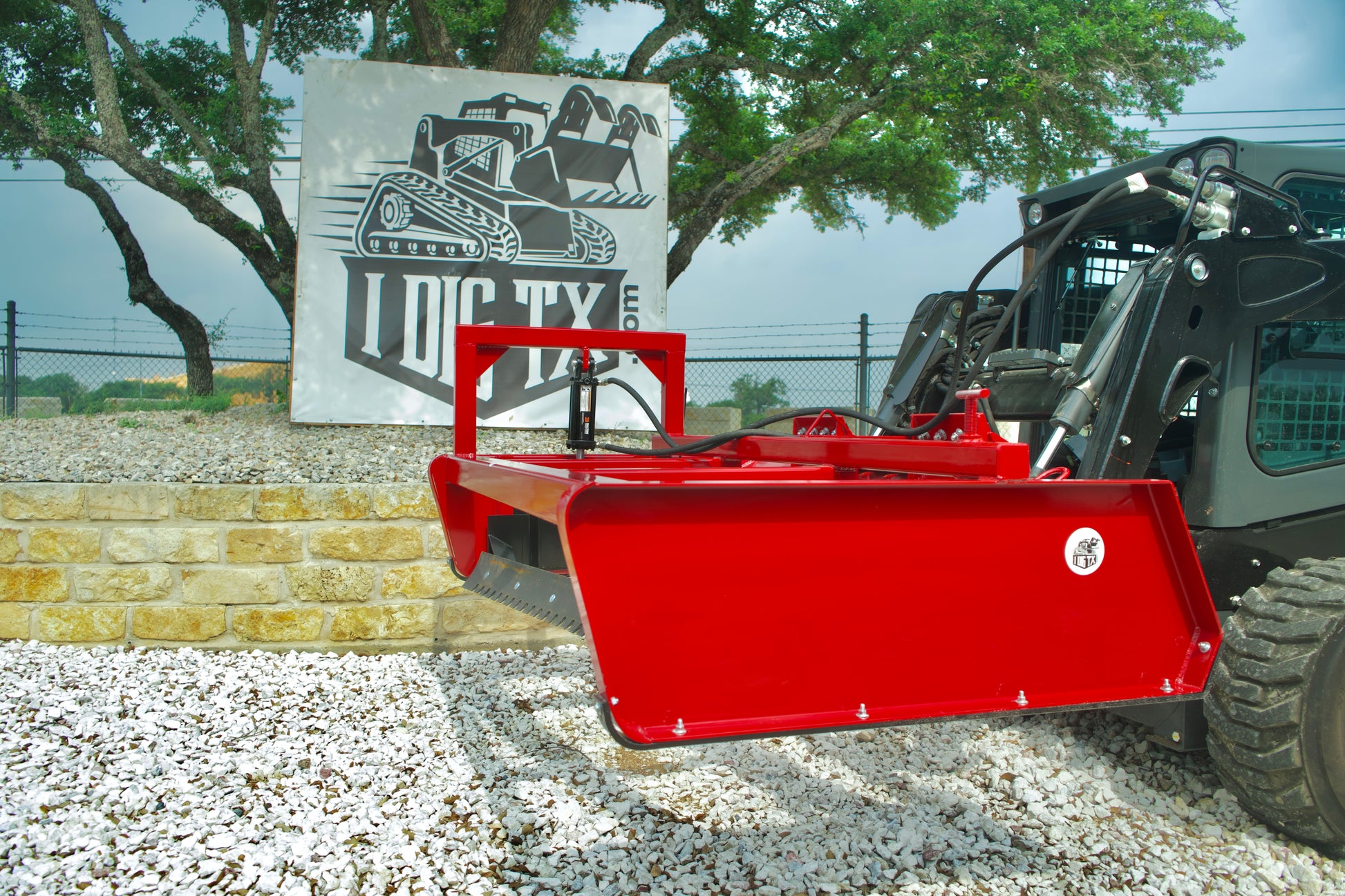 "The Pusher" Hydraulic Road Grader Skid Steer Attachment