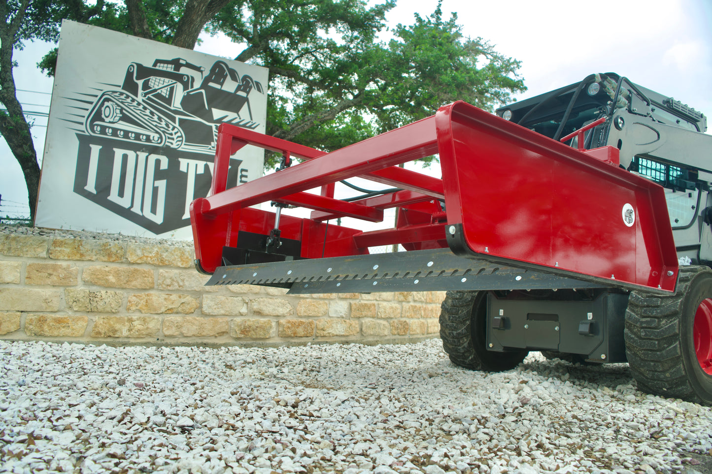 "The Pusher" Hydraulic Road Grader Skid Steer Attachment