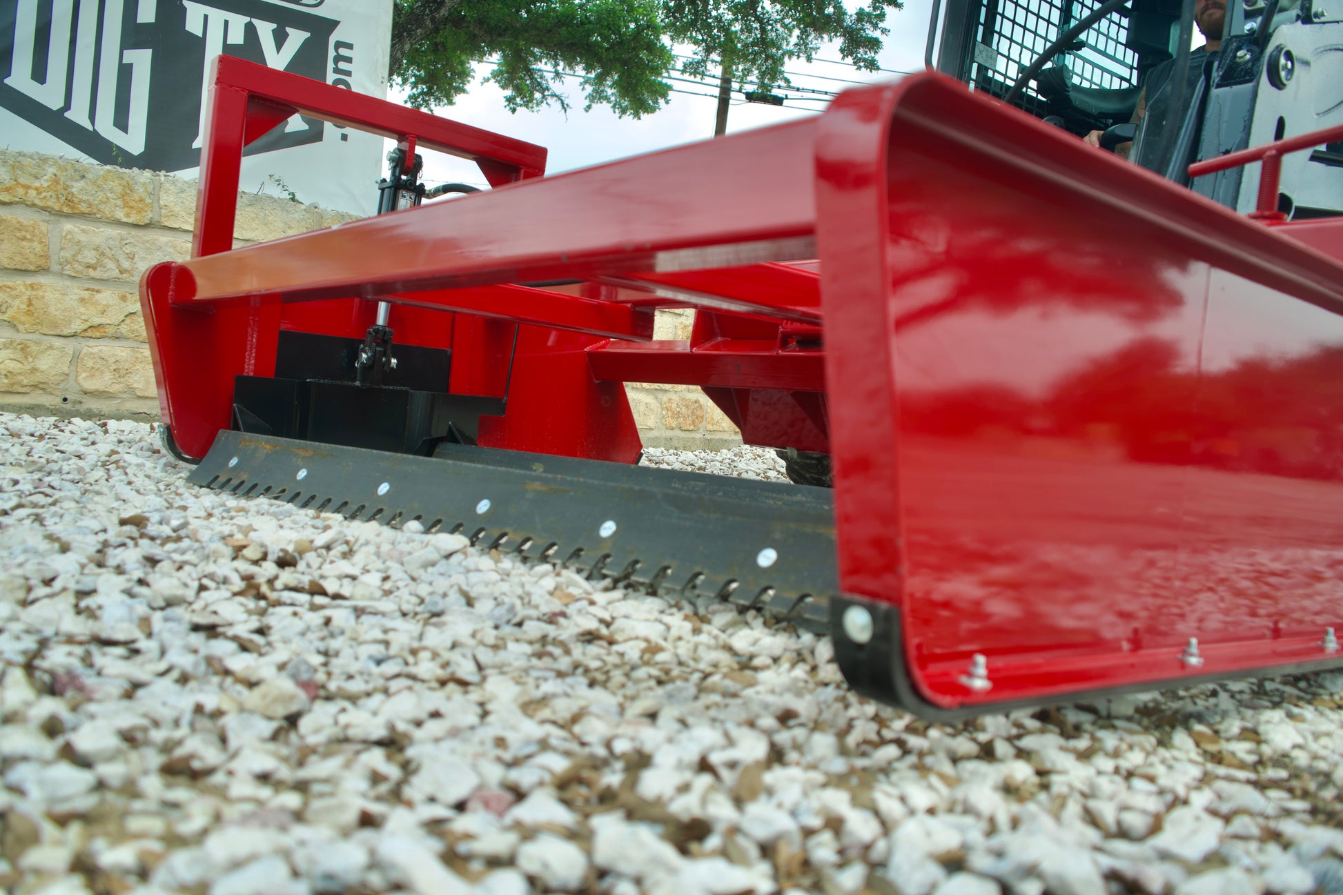 "The Pusher" Hydraulic Road Grader Skid Steer Attachment