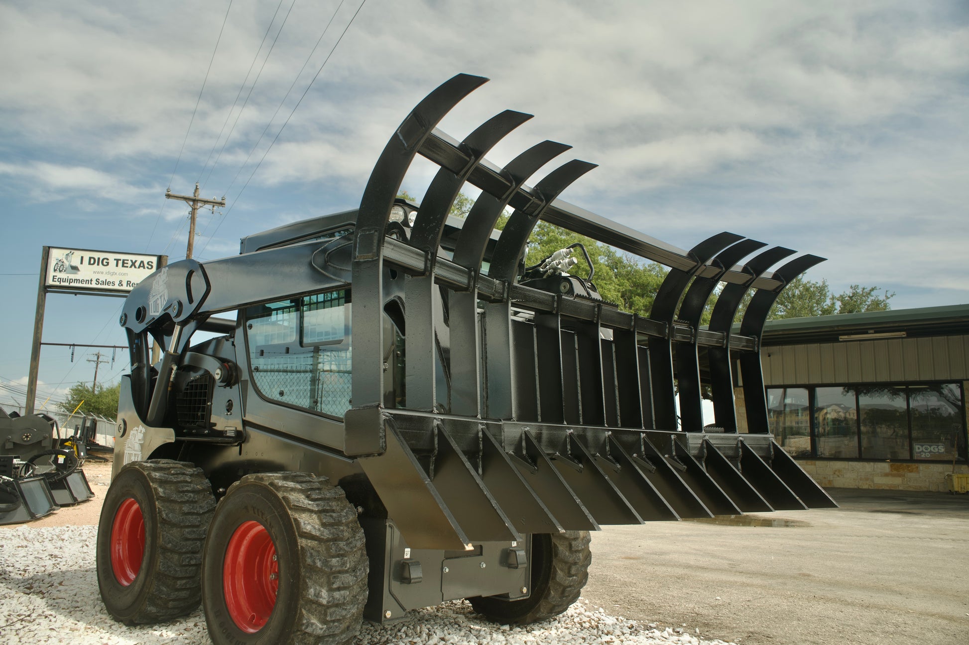 AMFG Grizzly Bear Brush Root Rake 96" Skid Steer Attachment