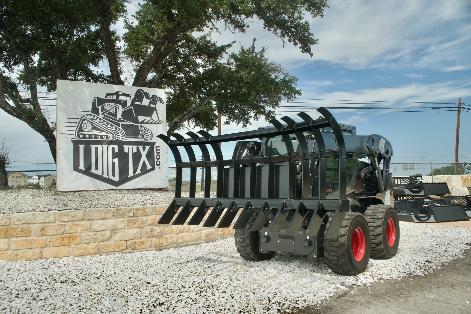AMFG Grizzly Bear Brush Root Rake 96" Skid Steer Attachment