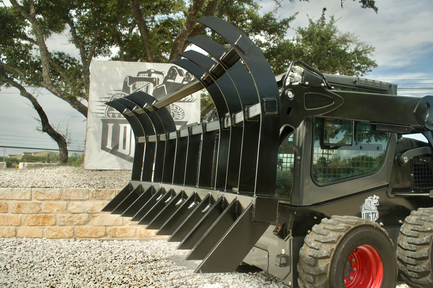 AMFG Grizzly Bear Brush Root Rake 96" Skid Steer Attachment