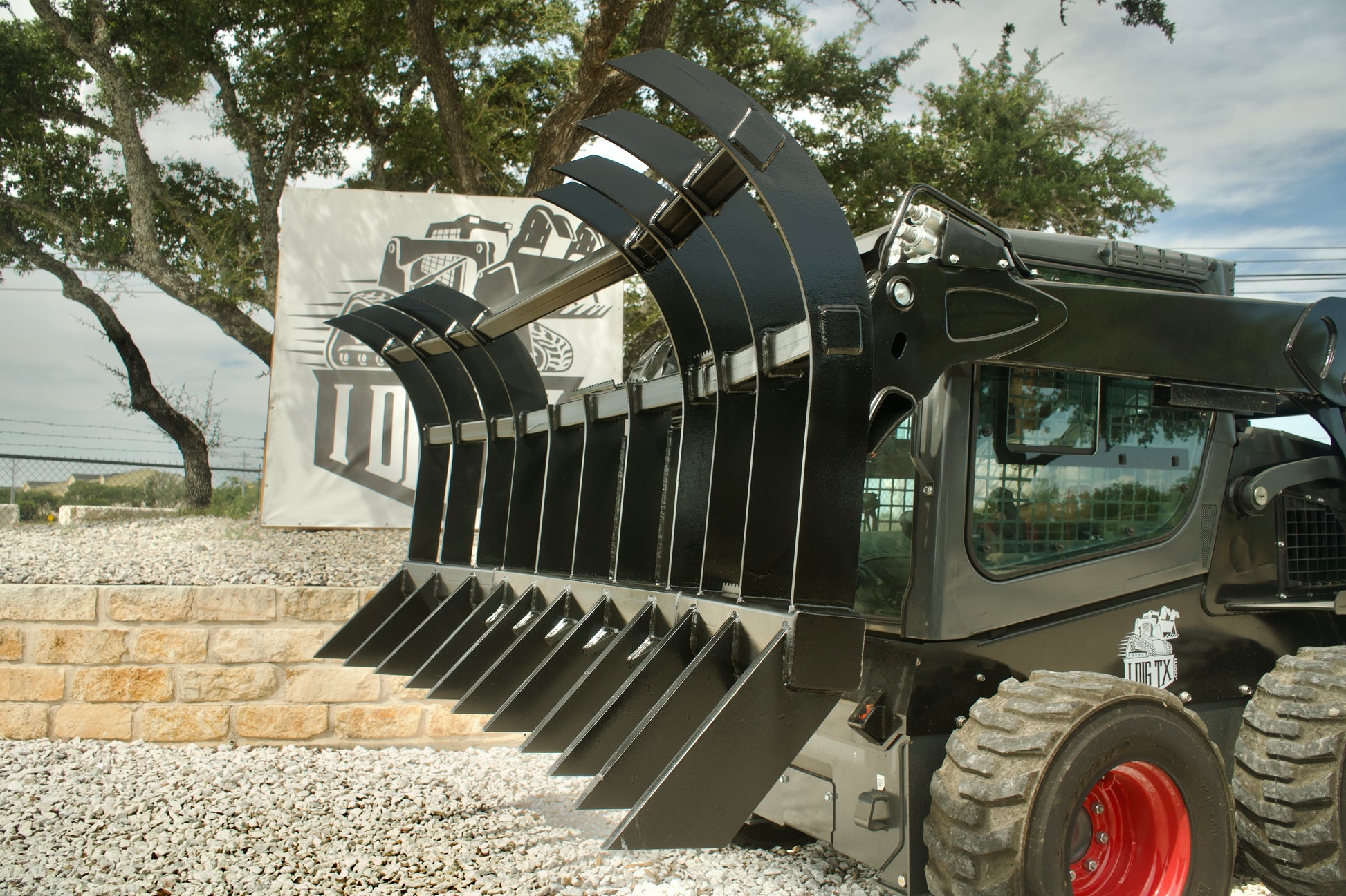 AMFG Grizzly Bear Brush Root Rake 96" Skid Steer Attachment
