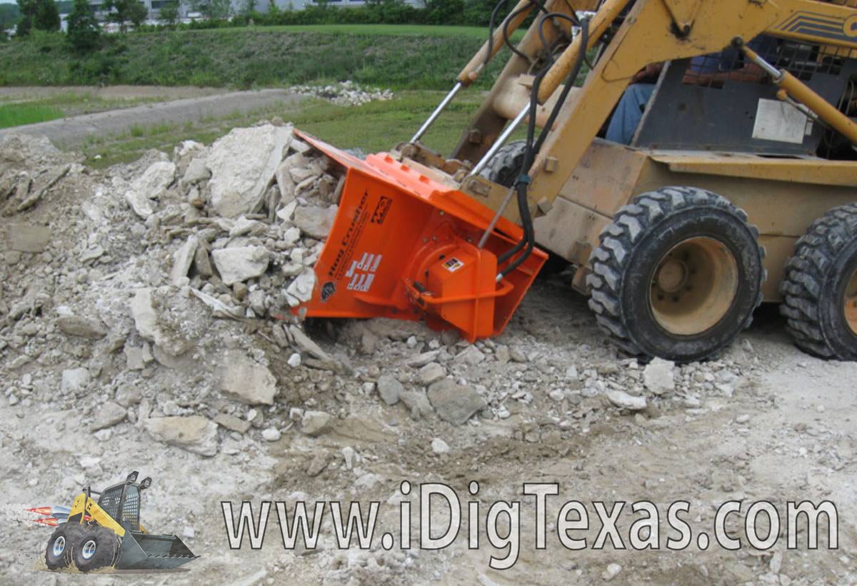 EZG Hog Concrete Crusher Skid Steer Attachment