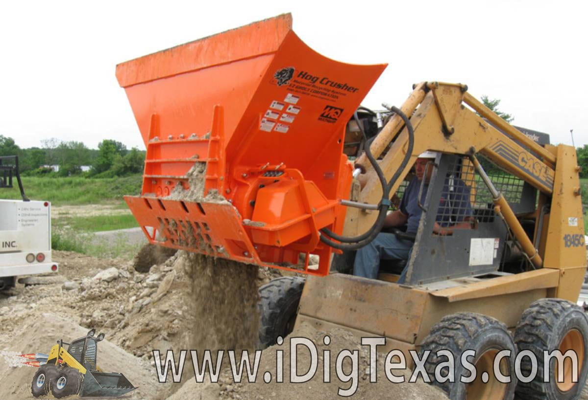 EZG Hog Concrete Crusher Skid Steer Attachment