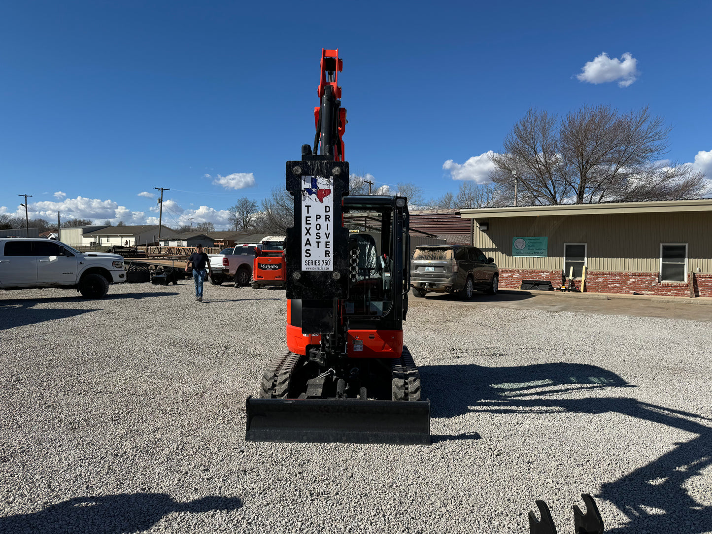 TPD750 Excavator Mounted Texas Post Driver Skid Steer Attachment