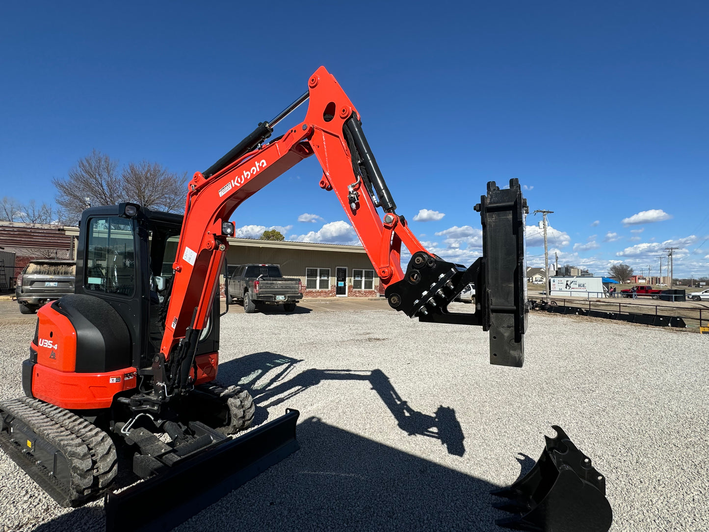 TPD750 Excavator Mounted Texas Post Driver Skid Steer Attachment