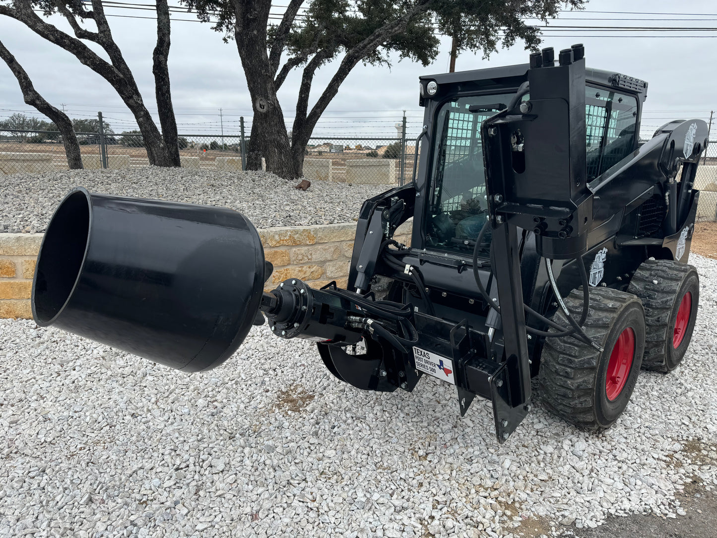 Texas Post Driver "One Man Gang" Skid Steer Attachment