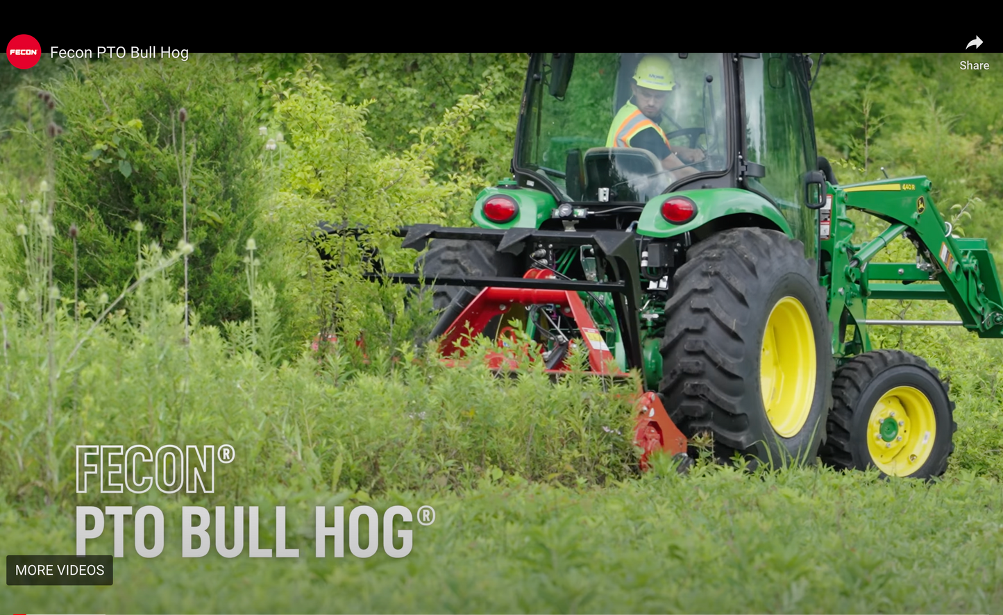 Fecon 3-Point PTO Bull Hog Driven Mulchers