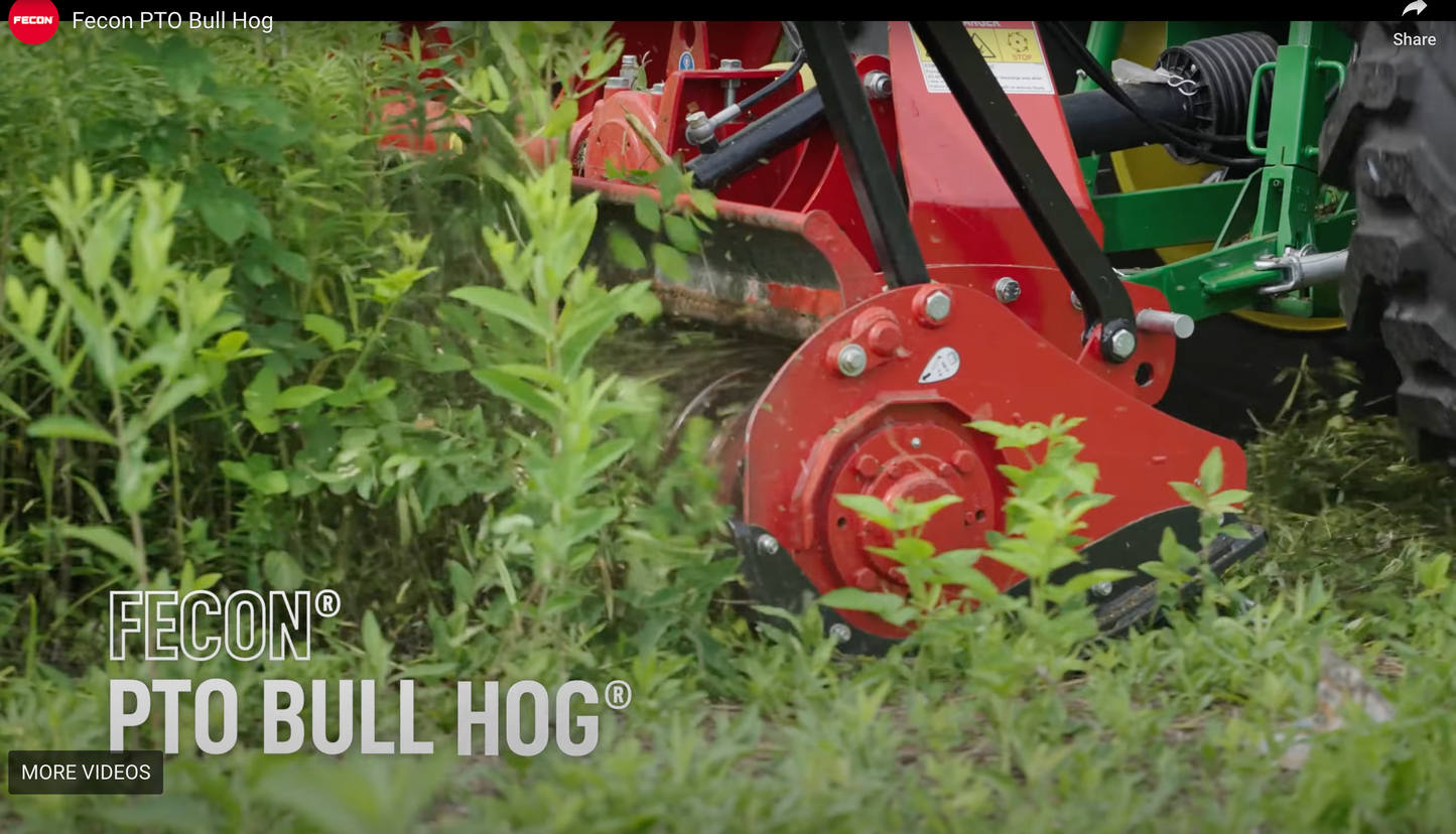 Fecon 3-Point PTO Bull Hog Driven Mulchers