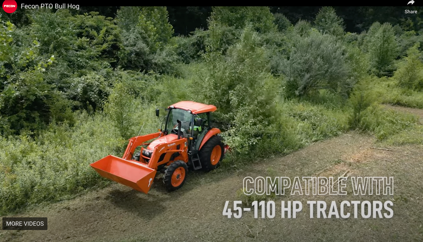 Fecon 3-Point PTO Bull Hog Driven Mulchers