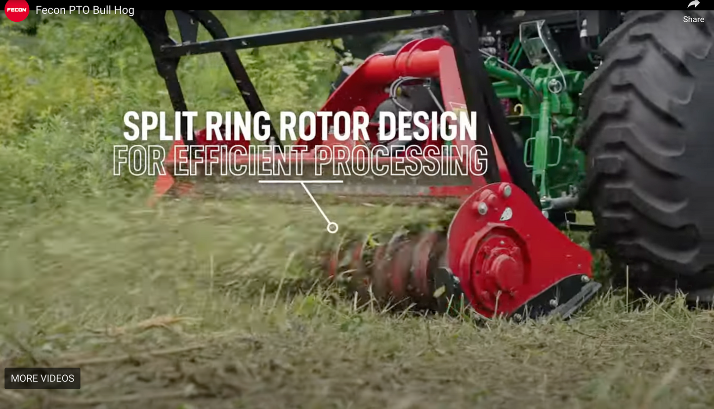 Fecon 3-Point PTO Bull Hog Driven Mulchers