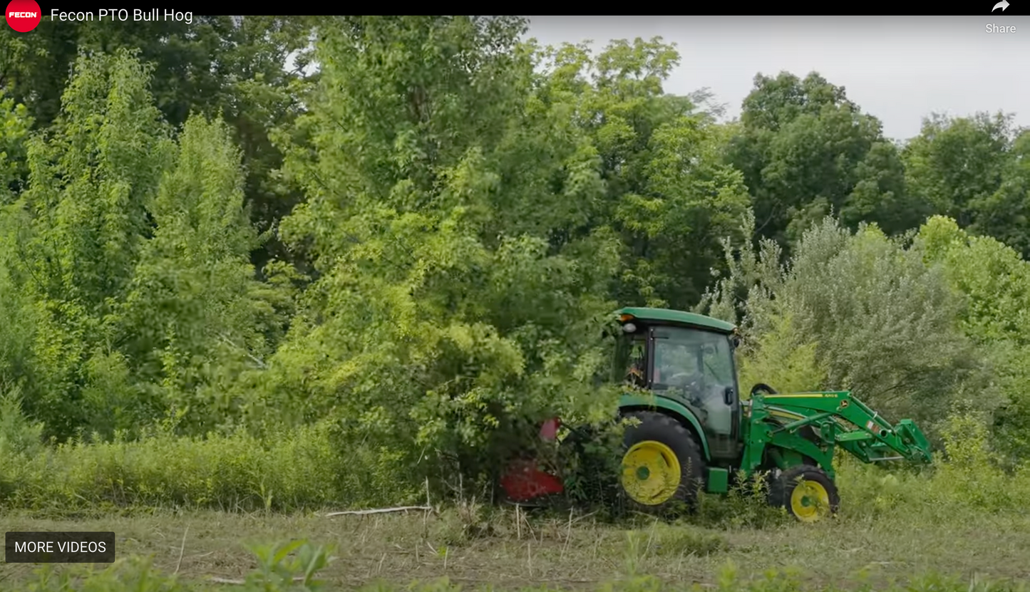 Fecon 3-Point PTO Bull Hog Driven Mulchers