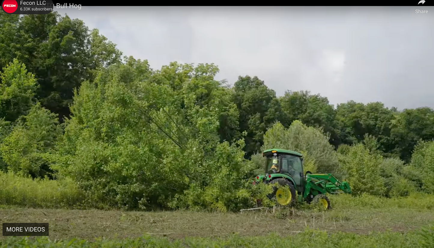 Fecon 3-Point PTO Bull Hog Driven Mulchers