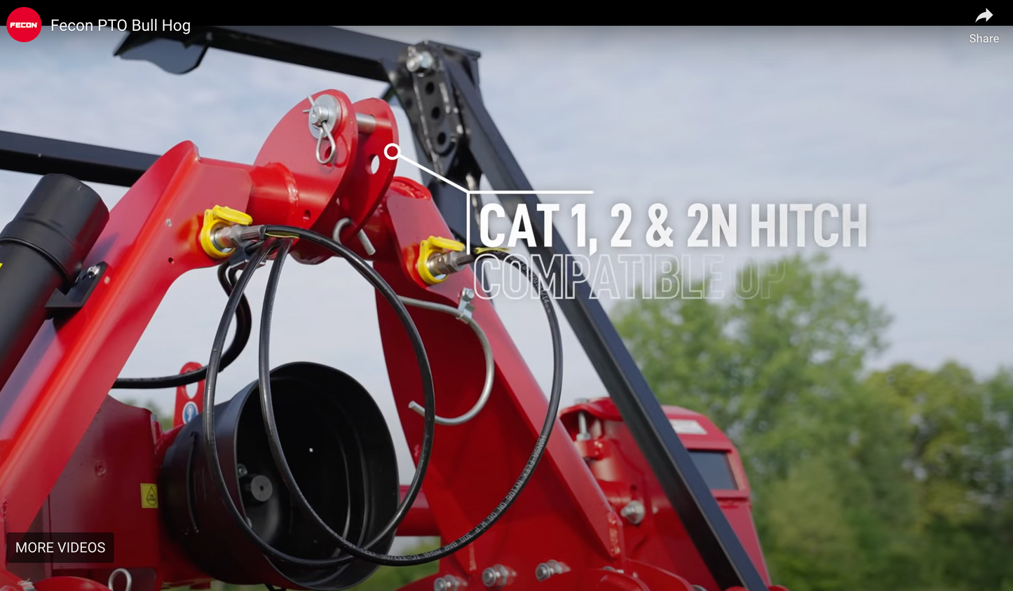 Fecon 3-Point PTO Bull Hog Driven Mulchers