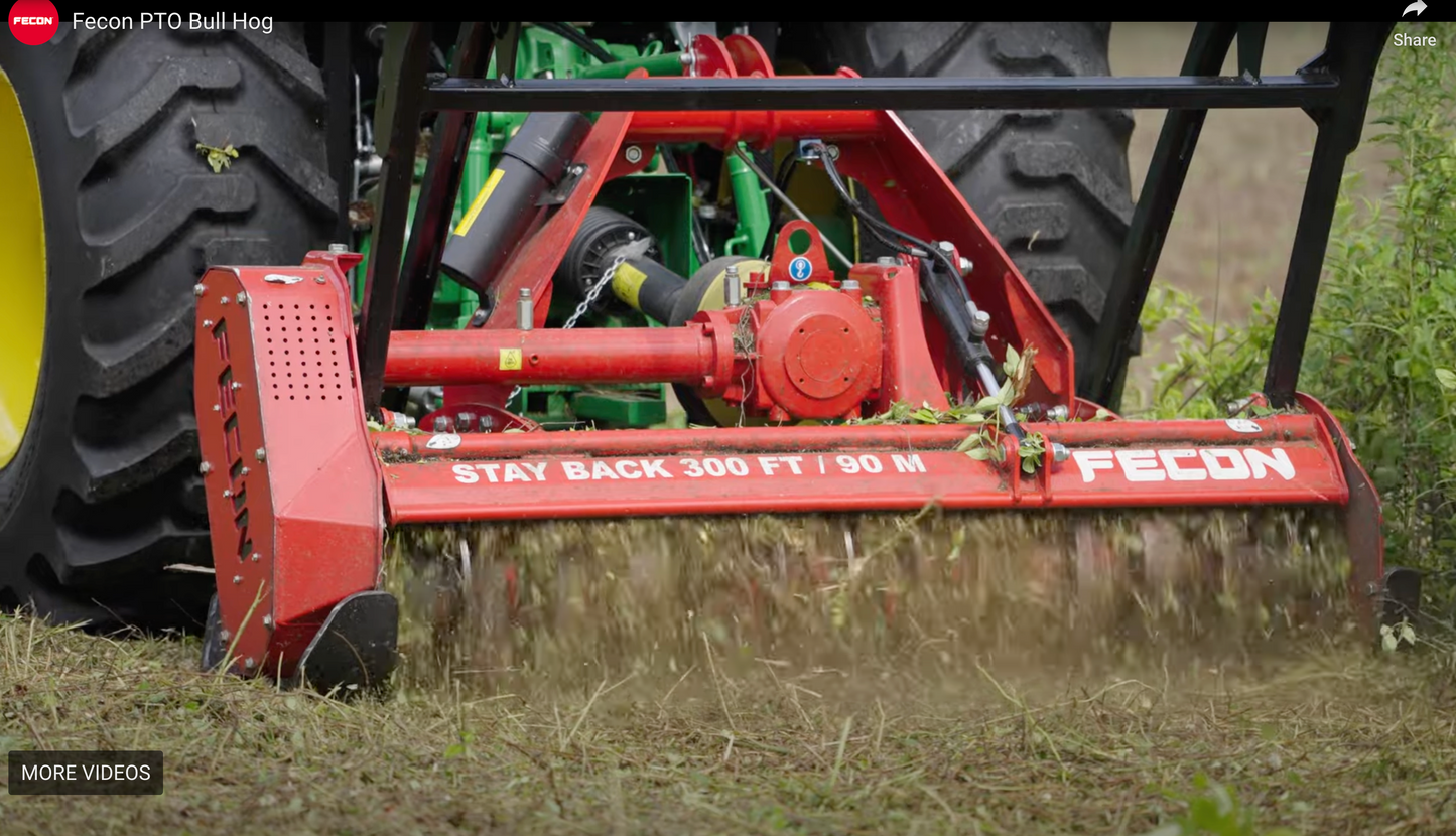 Fecon 3-Point PTO Bull Hog Driven Mulchers
