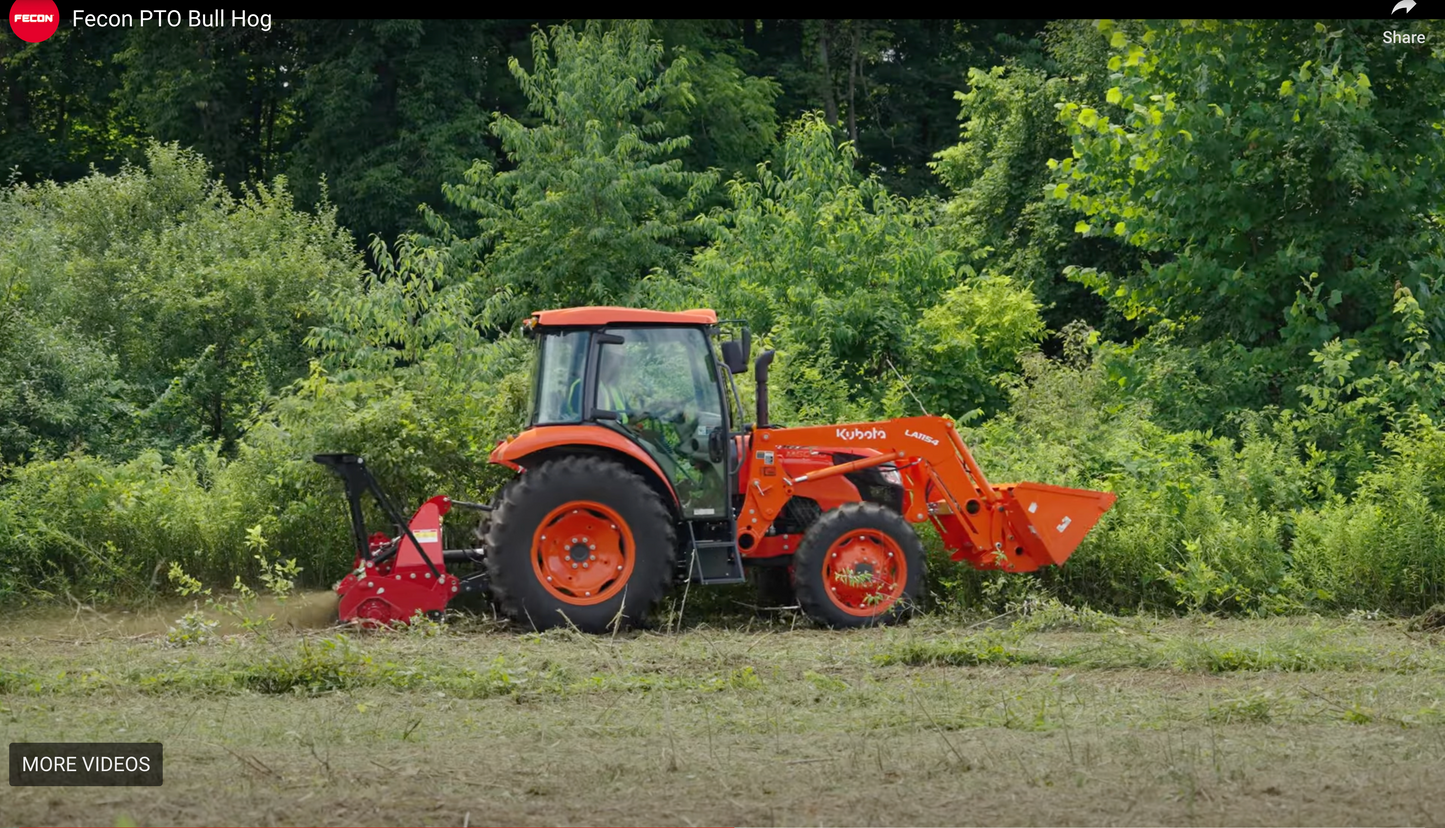 Fecon 3-Point PTO Bull Hog Driven Mulchers