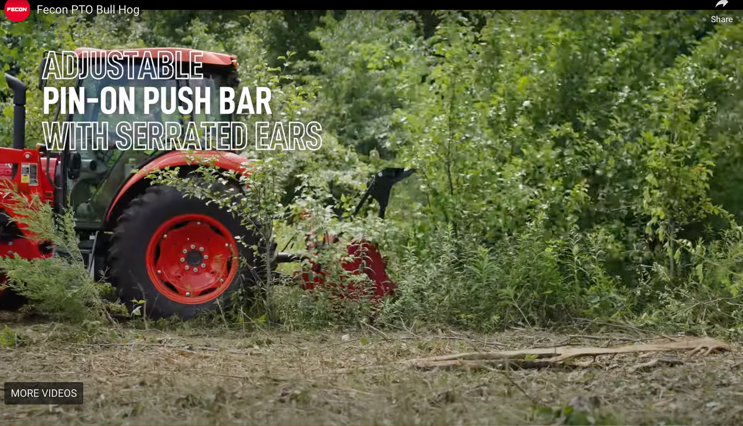 Fecon 3-Point PTO Bull Hog Driven Mulchers