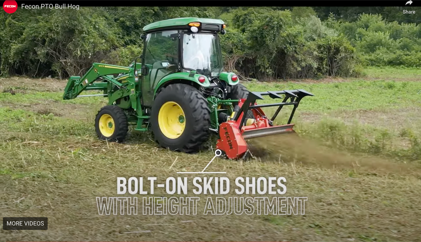 Fecon 3-Point PTO Bull Hog Driven Mulchers