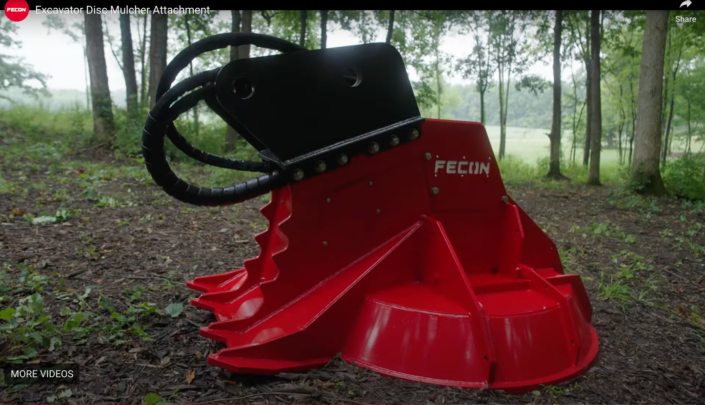 Fecon FDX Excavator Disc Mulchers