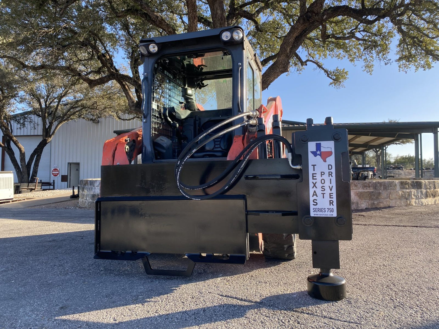 TPD750 "Sidewinder" Texas Post Driver Side-Mounted Skid Steer Attachment