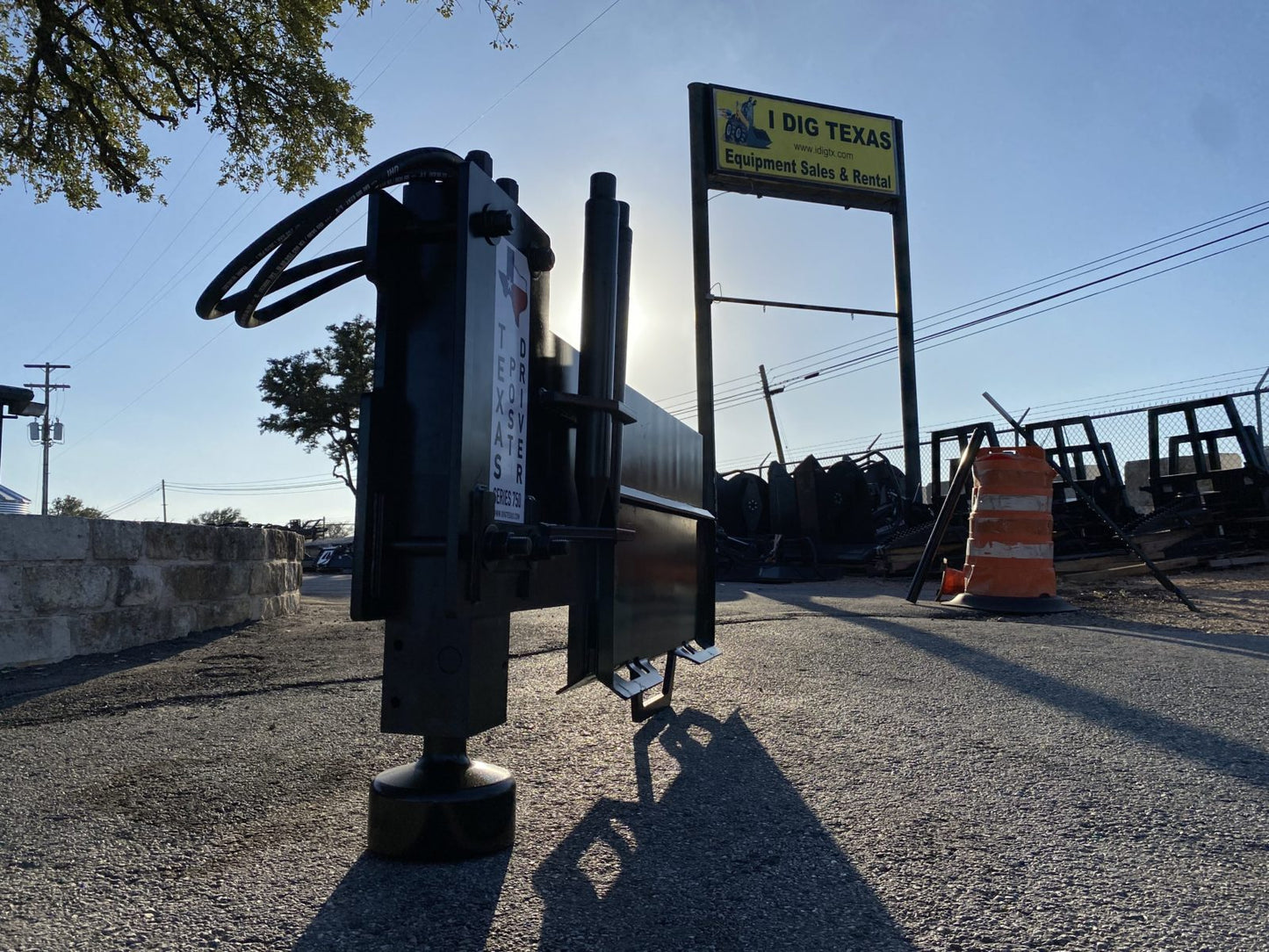 TPD750 "Sidewinder" Texas Post Driver Side-Mounted Skid Steer Attachment