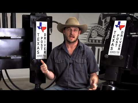 TPD750 "Premium" Texas Post Driver Skid Steer Attachment