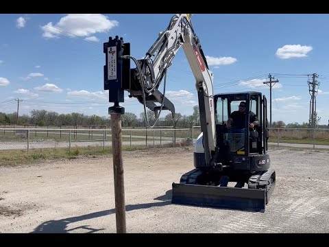 TPD750 Excavator Mounted Texas Post Driver Attachment