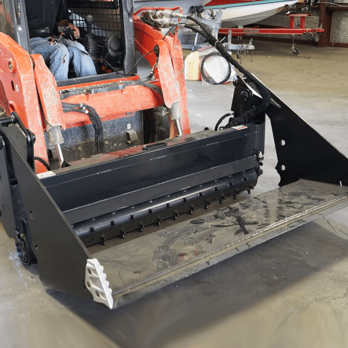 IDT 4 in 1 Power Rake Multi Tool Tractor Skid Steer Attachments