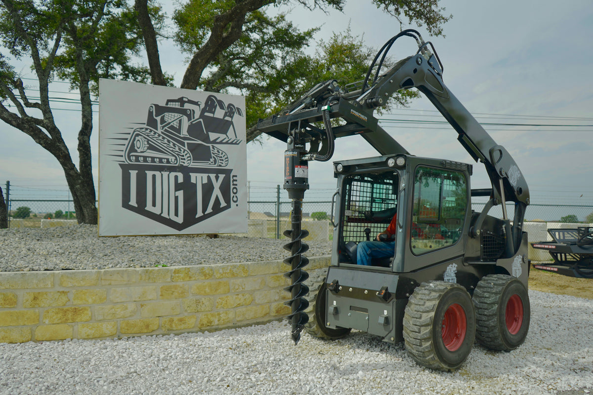 Hydraulic Augers for Skid Steers, Tractors & Excavators