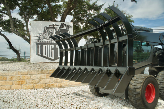 AMFG Grizzly Bear Brush Root Rake 96" Skid Steer Attachment