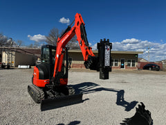 TPD1250 Excavator Mounted Texas Post Driver Skid Steer Attachment