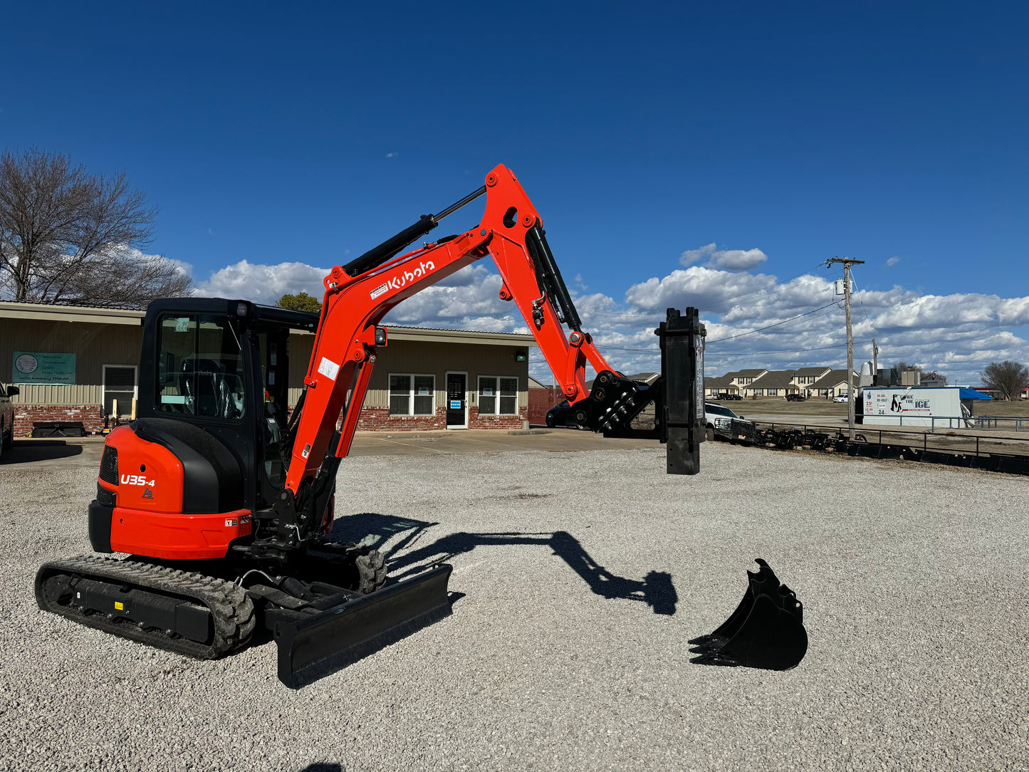 TPD750 Excavator Mounted Texas Post Driver Skid Steer Attachment