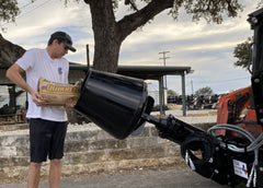 4 Cu Ft Auger Concrete Mixer Attachment