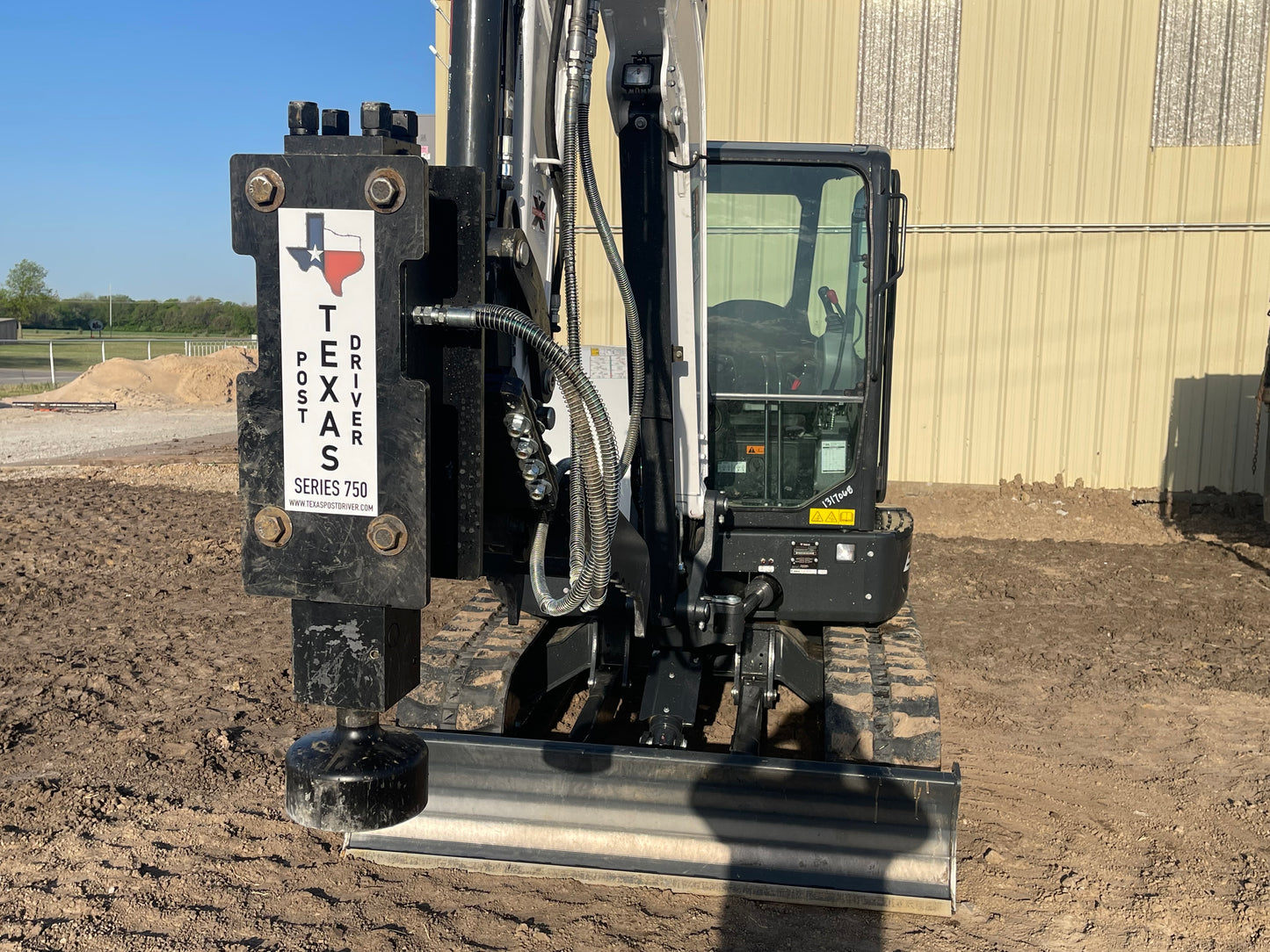 TPD750 Excavator Mounted Texas Post Driver Attachment