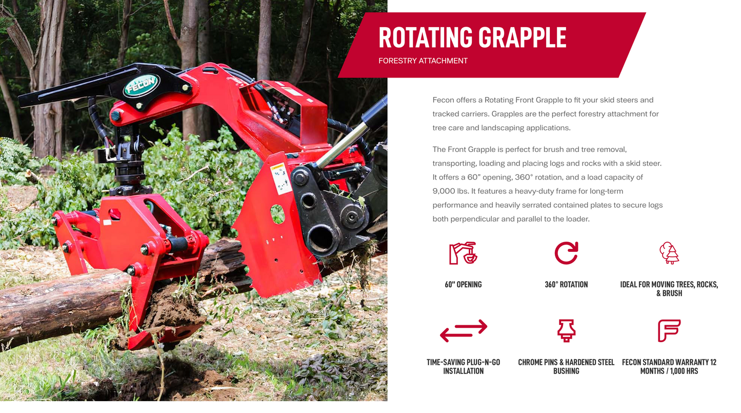 Fecon Rotating Front Grapple
